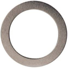 Made in USA - 0.01" Thick, 0.314" Inside x 7/16" OD, Shortening Shim - 1/4" Screw, Uncoated 300 Stainless Steel - Apex Tool & Supply