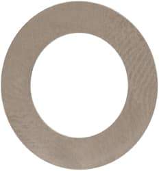 Made in USA - 0.1mm Thick, 10mm Inside x 16mm OD, Round Shim - 3/8" Screw, Uncoated 302/304 Stainless Steel - Apex Tool & Supply