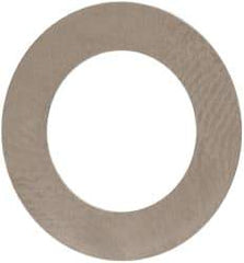Made in USA - 0.1mm Thick, 10mm Inside x 16mm OD, Round Shim - 3/8" Screw, Uncoated 302/304 Stainless Steel - Apex Tool & Supply