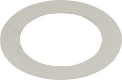 Made in USA - 0.1mm Thick, 12mm Inside x 18mm OD, Round Shim - 7/16" Screw, Uncoated 302/304 Stainless Steel - Apex Tool & Supply