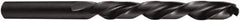 DORMER - 3.2mm 118° High Speed Steel Jobber Drill - Oxide Finish, Left Hand Cut, Spiral Flute, Straight Shank, 65mm OAL - Apex Tool & Supply