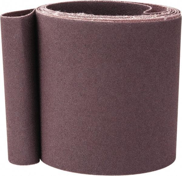 Norton - 4" Wide x 132" OAL, 120 Grit, Aluminum Oxide Abrasive Belt - Aluminum Oxide, Fine, Coated, X Weighted Cloth Backing, Series R228 - Apex Tool & Supply