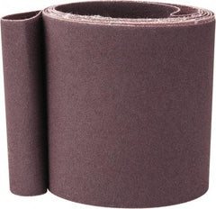 Norton - 4" Wide x 132" OAL, 120 Grit, Aluminum Oxide Abrasive Belt - Aluminum Oxide, Fine, Coated, X Weighted Cloth Backing, Series R228 - Apex Tool & Supply