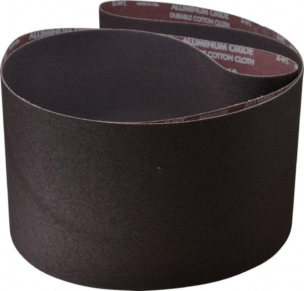 Norton - 8" Wide x 107" OAL, 60 Grit, Aluminum Oxide Abrasive Belt - Aluminum Oxide, Medium, Coated, X Weighted Cloth Backing, Series R228 - Apex Tool & Supply