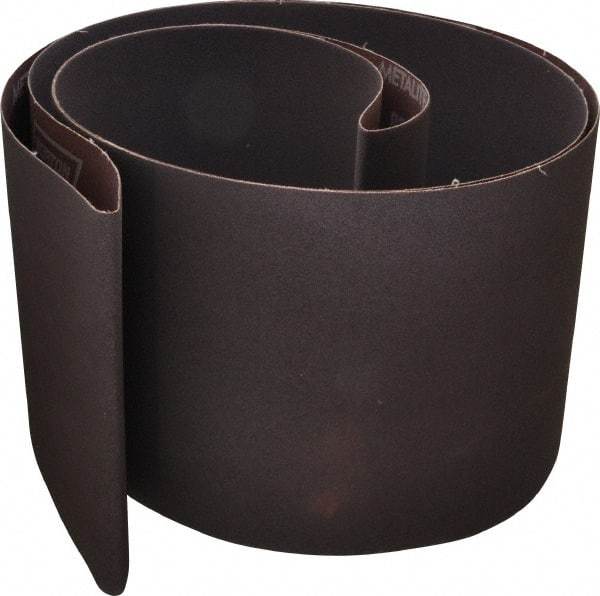 Norton - 8" Wide x 107" OAL, 100 Grit, Aluminum Oxide Abrasive Belt - Aluminum Oxide, Fine, Coated, X Weighted Cloth Backing, Series R228 - Apex Tool & Supply