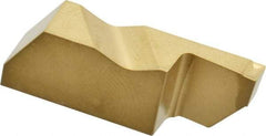 Kennametal - 3094NGD K Grade KC850, 2.39mm Cutting Width Carbide Grooving Insert - 6.35mm Max Depth of Cut, Right Hand, 0.19mm Corner Radius, TiC/TiCN/TiN Finish - Apex Tool & Supply