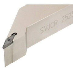Iscar - SVJC, Right Hand Cut, 93° Lead Angle, 25mm Shank Height x 25mm Shank Width, Neutral Rake Indexable Turning Toolholder - 150mm OAL, VC..1604.. Insert Compatibility, Series Isoturn - Apex Tool & Supply