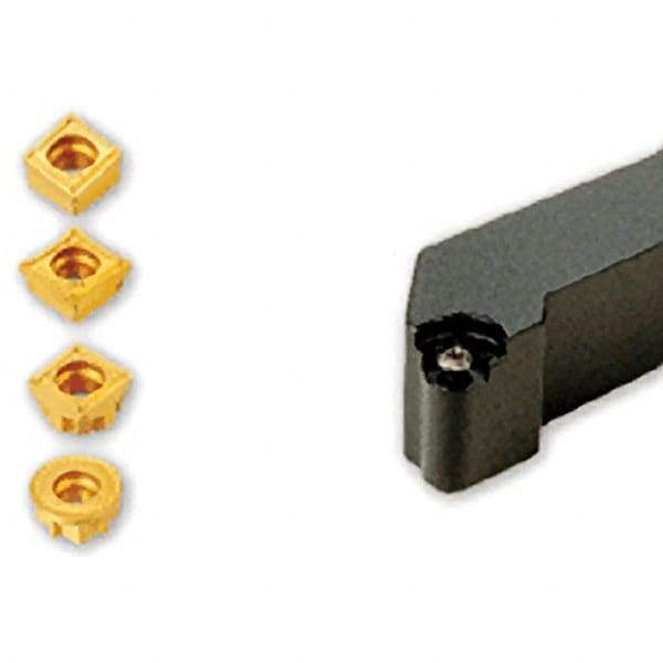 Iscar - SUXC, Left Hand Cut, 16mm Shank Height x 16mm Shank Width, Neutral Rake Indexable Turning Toolholder - 100mm OAL, C/QC95MT 1005.., RC90MT 1205.., SC45MT 1005.. Insert Compatibility, Series ChamTurn - Apex Tool & Supply