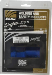 ArcOne - 5-1/4" Wide x 4-1/2" High, Lens Shade 10, Auto-Darkening Lens - 0.2" Thick, Green, Horizontal Mount - Apex Tool & Supply