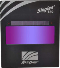 ArcOne - 4-1/2" Wide x 5-1/4" High, Lens Shade 10, Auto-Darkening Lens - 0.2" Thick, Green, Vertical Mount - Apex Tool & Supply