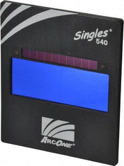 ArcOne - 4-1/2" Wide x 5-1/4" High, Lens Shade 11, Auto-Darkening Lens - 0.2" Thick, Green, Vertical Mount - Apex Tool & Supply
