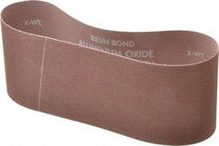 Norton - 4" Wide x 24" OAL, 120 Grit, Aluminum Oxide Abrasive Belt - Aluminum Oxide, Fine, Coated, X Weighted Cloth Backing, Series R228 - Apex Tool & Supply