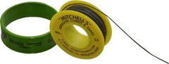 Made in USA - 0.04" Wide, 180 Grit Aluminum Oxide Abrasive Cord - 50' Long, Very Fine Grade - Apex Tool & Supply