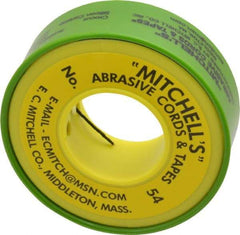 Made in USA - 0.03" Wide, 200 Grit Aluminum Oxide Abrasive Cord - 50' Long, Very Fine Grade - Apex Tool & Supply