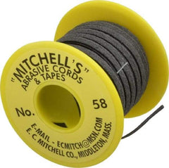 Made in USA - 3/16" Wide, 150 Grit Aluminum Oxide Abrasive Tape - 10' Long, Very Fine Grade - Apex Tool & Supply