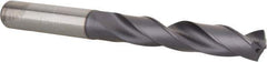 Kennametal - 29/64" 140° Solid Carbide Jobber Drill - TiAlN Finish, Right Hand Cut, Spiral Flute, Straight Shank, 4.6457" OAL, Standard Point - Apex Tool & Supply