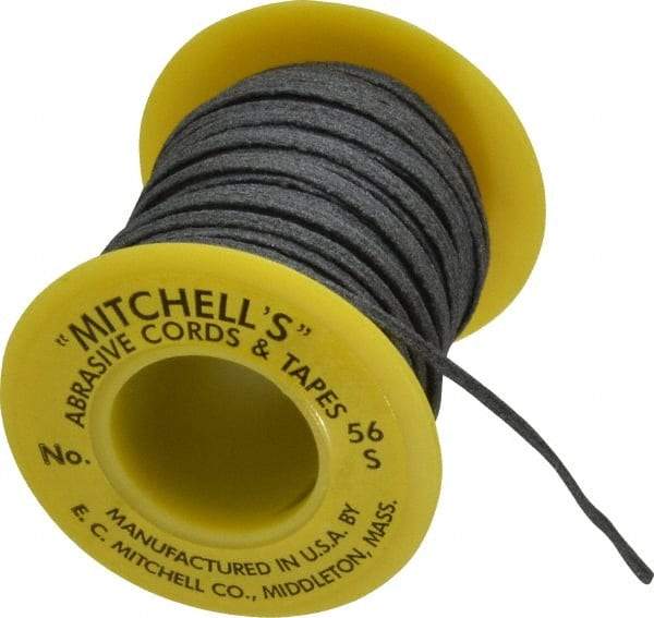 Made in USA - 3/32" Wide, 180 Grit Silicon Carbide Abrasive Tape - 50' Long, Very Fine Grade - Apex Tool & Supply