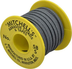 Made in USA - 3/16" Wide, 150 Grit Silicon Carbide Abrasive Tape - 50' Long, Very Fine Grade - Apex Tool & Supply