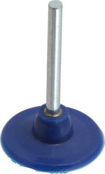 Value Collection - 1" Diam Adhesive/PSA Disc Backing Pad - 1/8" Shank Diam, 18,000 RPM - Apex Tool & Supply