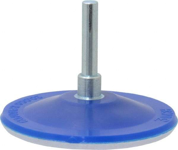 Value Collection - 3" Diam Adhesive/PSA Disc Backing Pad - 1/4" Shank Diam, 10,000 RPM - Apex Tool & Supply