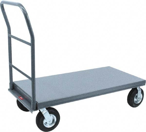 Jamco - 1,200 Lb Capacity Platform Truck - Steel Deck, 72" OAW, 12" Platform Height - Apex Tool & Supply