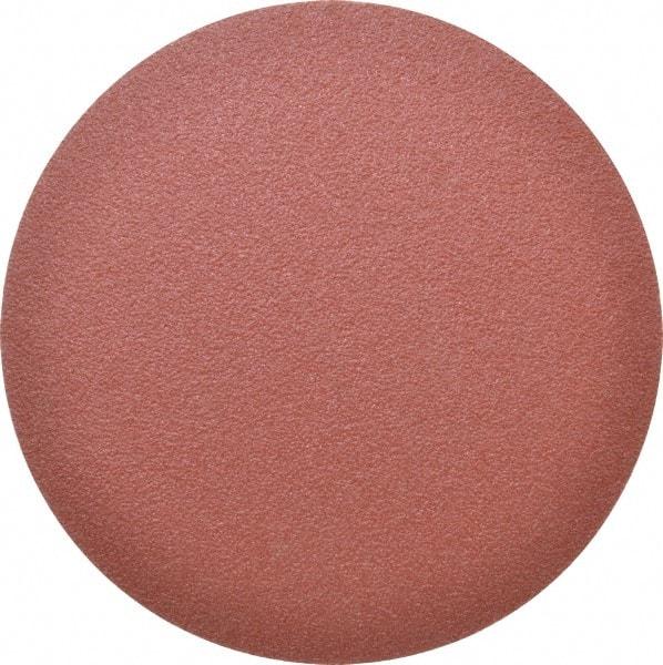 Made in USA - 8" Diam, 50 Grit Aluminum Oxide Adhesive PSA Disc - Coarse Grade, X Weighted Cloth Backing, For Low Speed Dual-Action Sanders, Random Orbital Sanders - Apex Tool & Supply