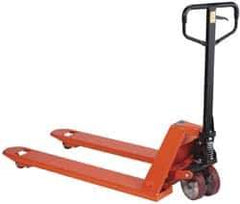 Wesco Industrial Products - 6,600 Lb Capacity, 8" Lift Economy Heavy-Duty Pallet Truck - 3" Min Lift Height, 48" Fork Length x 27" Fork Width, 27" Overall Width - Apex Tool & Supply