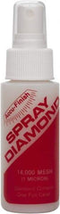 Accu-Finish - 2 oz Diamond Spray Compound - Grade Extra Fine, 14,000 Grit, Clear, Use on Cast Iron & Ceramic - Apex Tool & Supply