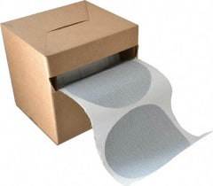 Made in USA - 6" Diam, 320 Grit Silicon Carbide Adhesive PSA Disc - Extra Fine Grade, B Weighted Paper Backing, For Low Speed Dual-Action Sanders, Random Orbital Sanders - Apex Tool & Supply