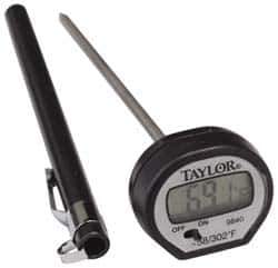 Taylor - -40 to 302°F Pocket Digital Thermometer - LCD Display, 1.5 Volts - Apex Tool & Supply