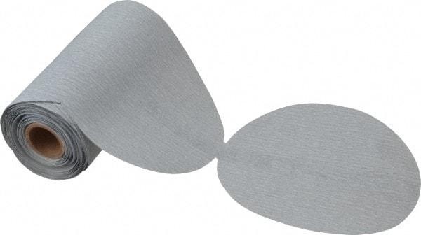 Made in USA - 6" Diam, 320 Grit Silicon Carbide Adhesive PSA Disc - Extra Fine Grade, B Weighted Paper Backing, For Low Speed Dual-Action Sanders, Random Orbital Sanders - Apex Tool & Supply