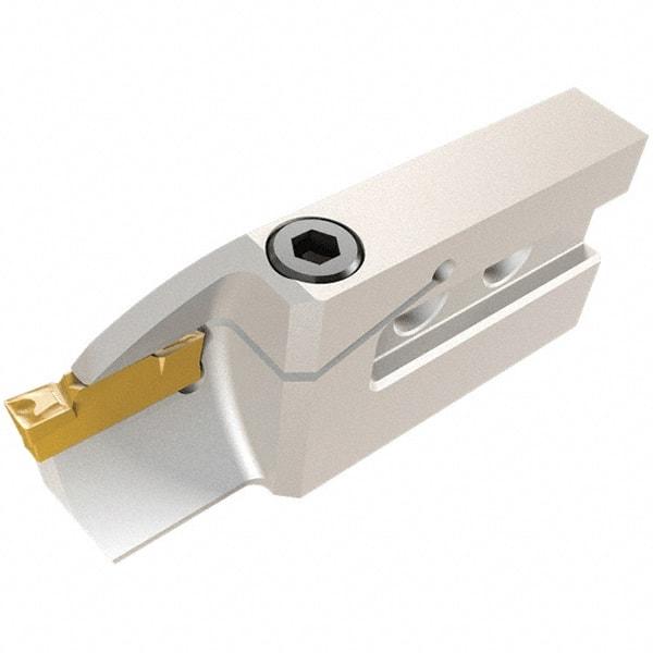 Iscar - 4mm Groove Width, 25mm Max Depth of Cut, Left Hand Cut, HFAI Indexable Grooving Blade - HFPR/L Insert Style, Series Heliface - Apex Tool & Supply