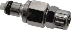 CPC Colder Products - 1/4" Outside Diam, Chrome Plated Brass Push-to-Connect Male Connector - 250 Max psi, Buna Nitrile O-Ring - Apex Tool & Supply