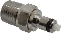 CPC Colder Products - 1/4 NPT, Chrome Plated Brass Push-to-Connect Male Connector - 250 Max psi, Tube to Male NPT Connection, Buna Nitrile O-Ring - Apex Tool & Supply