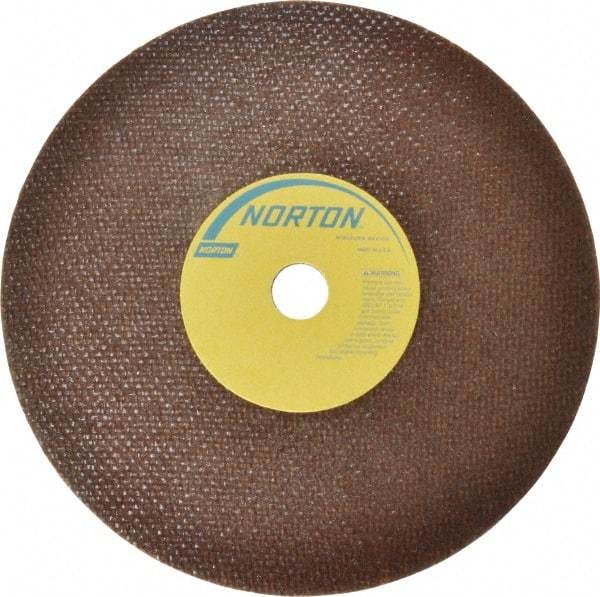 Norton - 7" 60 Grit Aluminum Oxide Cutoff Wheel - 0.035" Thick, 5/8" Arbor, 8,730 Max RPM, Use with Circular Saws - Apex Tool & Supply