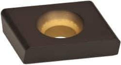 Kennametal - CDE322 Grade KCPK30 Carbide Milling Insert - TiN/TiCN/Al2O3 Finish, 0.15" Thick, 3/8" Inscribed Circle, 0.76mm Corner Radius - Apex Tool & Supply