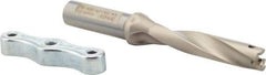 Iscar - 0.551 to 0.567" Diam, 5xD, 2-3/4" Max Depth, 5/8" Shank Diam, 5.4" OAL, Replaceable Tip Drill - IDI-SG, IDI-SK Insert, DCM Toolholder, Series ChamDrill - Apex Tool & Supply