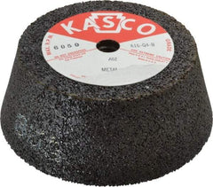 Made in USA - 6" Diam, 2" Overall Thickness, 62 Grit, Type 11 Tool & Cutter Grinding Wheel - Medium Grade, Aluminum Oxide, Q Hardness, 6,050 RPM - Apex Tool & Supply