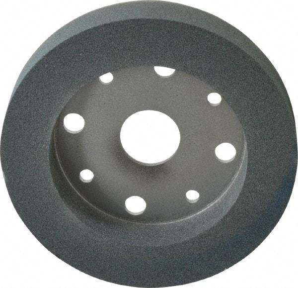 Norton - 6" Diam, 4" Hole Size, 1" Overall Thickness, 100 Grit, Type 2 Tool & Cutter Grinding Wheel - Fine Grade, Silicon Carbide, I Hardness, Vitrified Bond, 3,600 RPM - Apex Tool & Supply