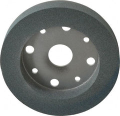 Norton - 6" Diam, 4" Hole Size, 1" Overall Thickness, 100 Grit, Type 2 Tool & Cutter Grinding Wheel - Fine Grade, Silicon Carbide, I Hardness, Vitrified Bond, 3,600 RPM - Apex Tool & Supply