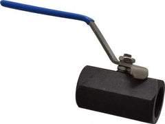 Midwest Control - 3/4" Pipe, Carbon Steel Standard Ball Valve - 1 Piece, Inline - One Way Flow, FNPT x FNPT Ends, Lever Handle, 1,000 WOG - Apex Tool & Supply