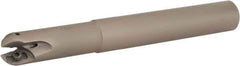 Iscar - 3/4" Cut Diam, 0.61" Max Depth of Cut, 3/4" Shank Diam, 6" OAL, Indexable Ball Nose End Mill - 2-1/4" Head Length, Straight Shank, BCM Toolholder, BCR D.75 Insert - Apex Tool & Supply