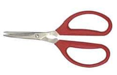 Clauss - 1-1/2" LOC, 6-1/4" OAL Stainless Steel Standard Shears - Ambidextrous, Plastic Straight Handle, For General Purpose Use - Apex Tool & Supply