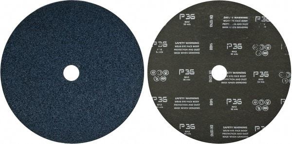 Camel Grinding Wheels - 9" Diam 7/8" Hole 36 Grit Fiber Disc - Very Coarse Grade, Zirconia Alumina, 6,600 Max RPM - Apex Tool & Supply