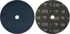 Camel Grinding Wheels - 9" Diam 7/8" Hole 36 Grit Fiber Disc - Very Coarse Grade, Zirconia Alumina, 6,600 Max RPM - Apex Tool & Supply