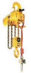 Ingersoll-Rand - 4,400 Lb Load Limit, 10' Max Height Top Hook Air Hoist - 13 FPM Lift Speed, 23" Min Headroom, Pendant Control - Apex Tool & Supply