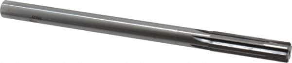 Made in USA - 0.6" Carbide-Tipped 6 Flute Chucking Reamer - Straight Flute, 9/16" Straight Shank, 2-1/4" Flute Length, 9" OAL - Apex Tool & Supply