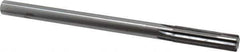 Made in USA - 0.6" Carbide-Tipped 6 Flute Chucking Reamer - Straight Flute, 9/16" Straight Shank, 2-1/4" Flute Length, 9" OAL - Apex Tool & Supply