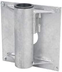 THERN - 8 Inches Long x 3.88 Inches Wide x 14.56 Inches Deep x 1/2 Inches Thick Davit Crane Wall Mount Base - 7 Inches Distance Between Mounting Hole Centers, 0.41 Inches Hole Diameter, Galvanized Finish - Apex Tool & Supply