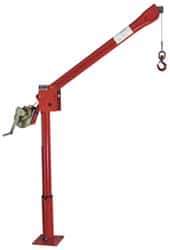 THERN - 500 Lbs. Limit Spur Gear Hand Winch - 56.41 Inch Overall Height, 12.96 Inch Base Height, Enamel Finish - Apex Tool & Supply